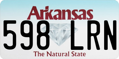 AR license plate 598LRN