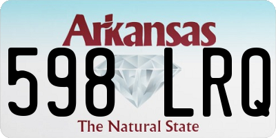 AR license plate 598LRQ