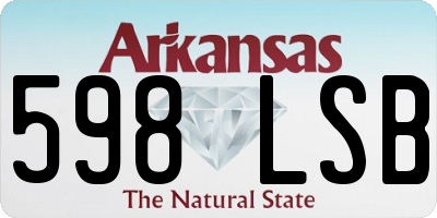 AR license plate 598LSB