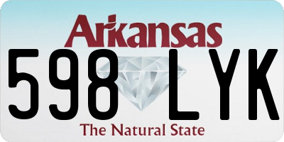 AR license plate 598LYK