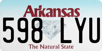 AR license plate 598LYU