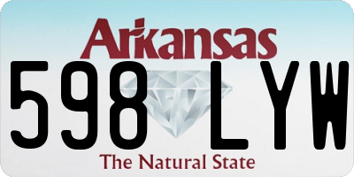 AR license plate 598LYW