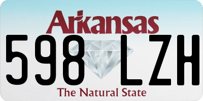 AR license plate 598LZH