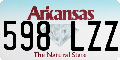 AR license plate 598LZZ