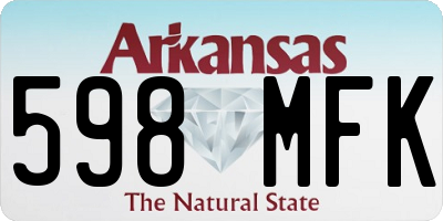 AR license plate 598MFK