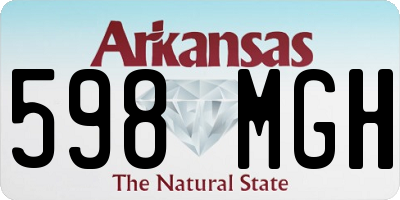 AR license plate 598MGH