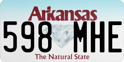 AR license plate 598MHE