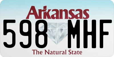 AR license plate 598MHF