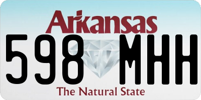 AR license plate 598MHH