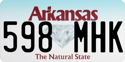 AR license plate 598MHK