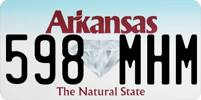 AR license plate 598MHM