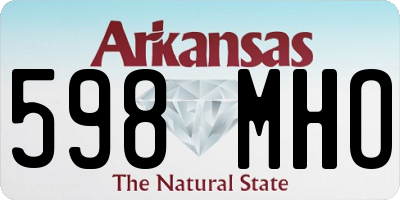 AR license plate 598MHO