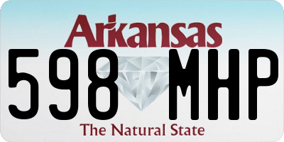 AR license plate 598MHP