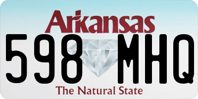 AR license plate 598MHQ