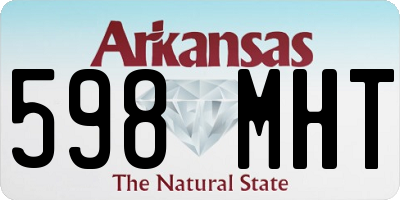 AR license plate 598MHT