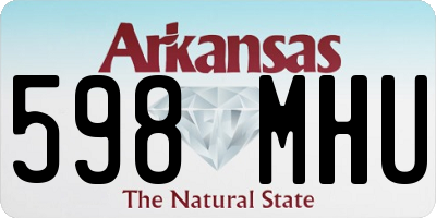 AR license plate 598MHU