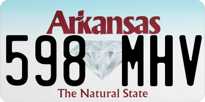 AR license plate 598MHV