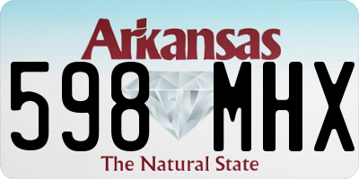 AR license plate 598MHX