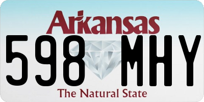 AR license plate 598MHY