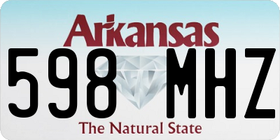 AR license plate 598MHZ