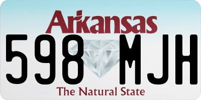 AR license plate 598MJH