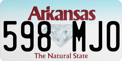 AR license plate 598MJO