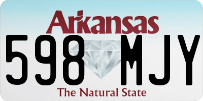 AR license plate 598MJY