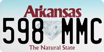 AR license plate 598MMC