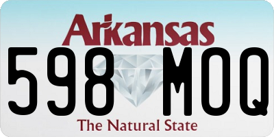 AR license plate 598MOQ