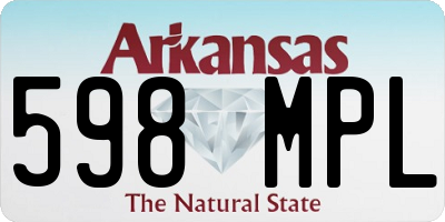 AR license plate 598MPL