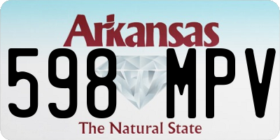 AR license plate 598MPV