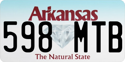 AR license plate 598MTB