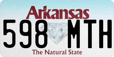 AR license plate 598MTH