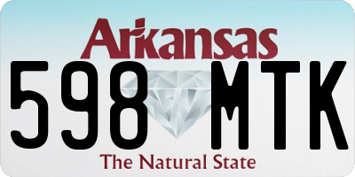 AR license plate 598MTK