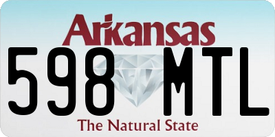 AR license plate 598MTL