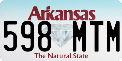 AR license plate 598MTM