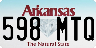 AR license plate 598MTQ