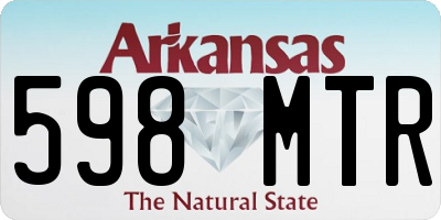 AR license plate 598MTR