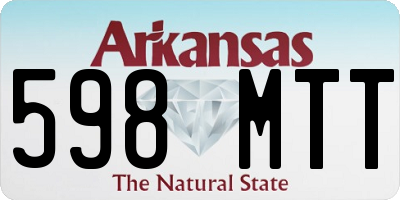 AR license plate 598MTT