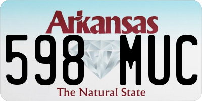 AR license plate 598MUC