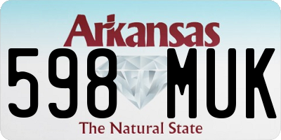 AR license plate 598MUK
