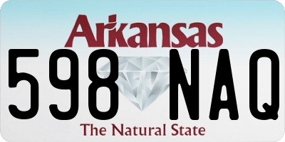AR license plate 598NAQ