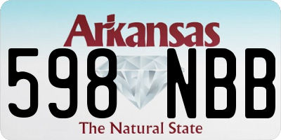 AR license plate 598NBB