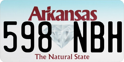 AR license plate 598NBH