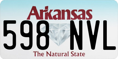 AR license plate 598NVL