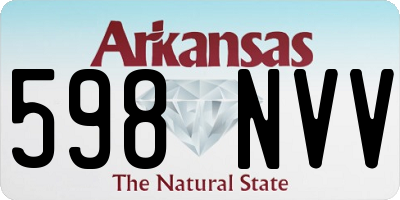 AR license plate 598NVV