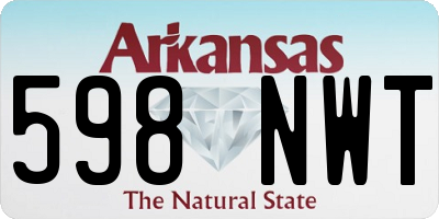 AR license plate 598NWT
