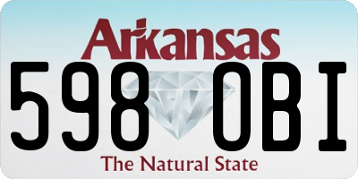 AR license plate 598OBI