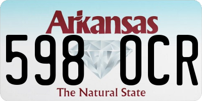 AR license plate 598OCR
