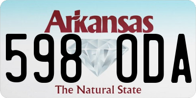 AR license plate 598ODA